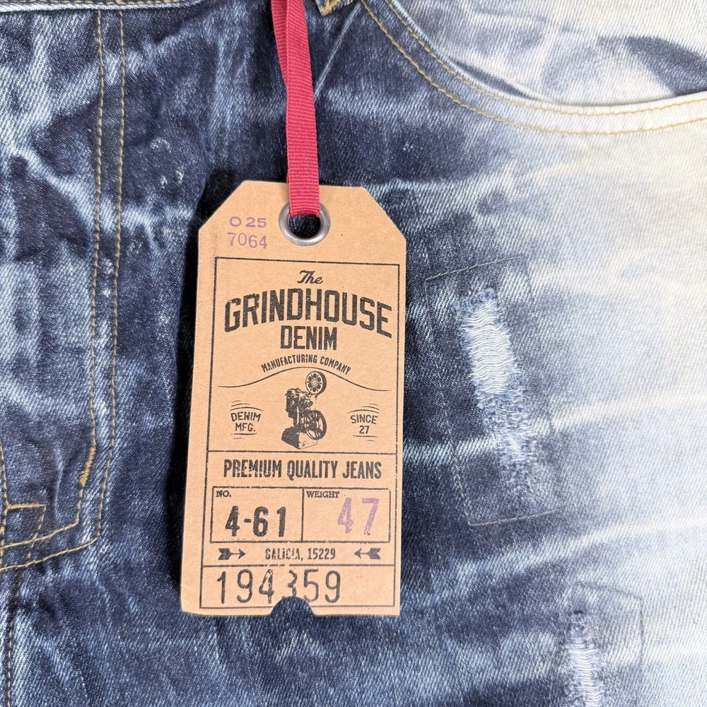 Grindhouse Mens Denim Shorts Size 42 New with tags - Picture 7 of 9